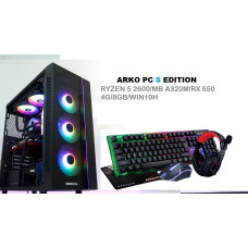 PC ARKO S EDITION / RYZEN 5 2600/MB A320M/RX 550 4G/8GB/WIN10H PC ARKO S EDITION / RYZEN 5 2600/MB A320M/RX 550 4G/8GB/WIN10H