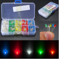 3mm 500 Pcs 5 colors LEDs kit 3mm 500 Pcs 5 colors LEDs kit